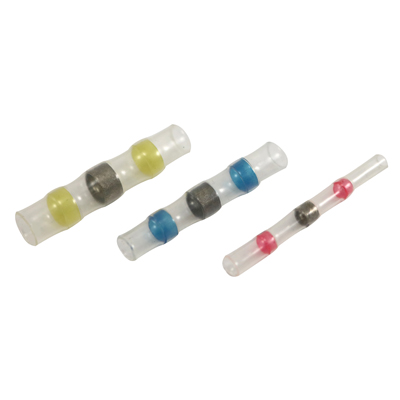 Butt Connector,Solder Heat-Shrink,10-12 AWG, Yellow