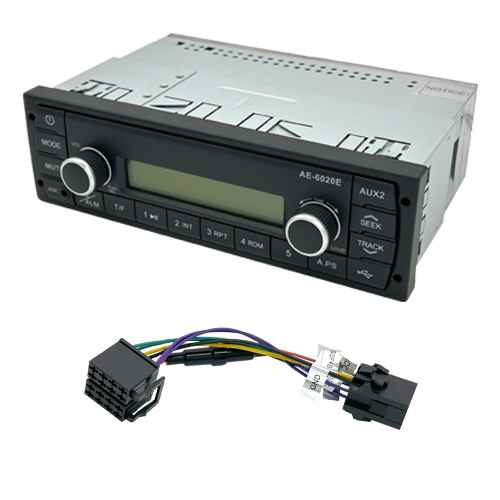 Blue Bird   2001 - Nov 2019 Radio Bus kit, Din, 9-pos BB Connector