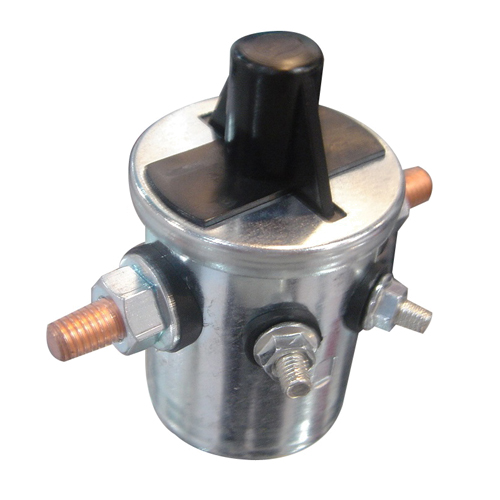 Relay,Round, Mechanical Lathing, SPST, 200A