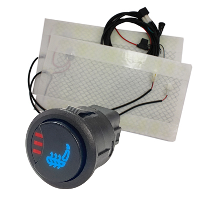 Seat Heater Carbon Fiber Trim able Pad System with Alarm Trigger and Timer