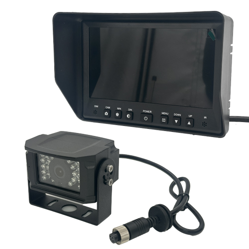 7" LCD Rear View Camera/Monitor Kit with Audio, 7" Quad LCD, AHD 720P &  Camera, cable (60 ft)