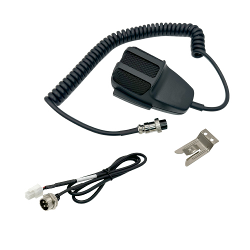 School Bus microphone kit, with Volume Control, microphone,  clip & 14" Cable