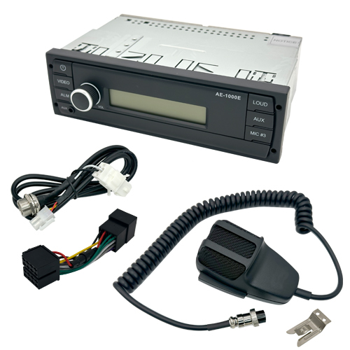 Blue Bird   Dec 2019 - 2024 PA Bus kit, Din w/ 3 Foot Mic Cable & 9-pos BB Connector