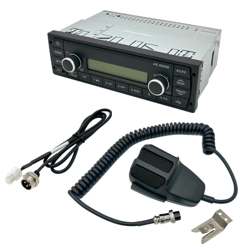 Universal  Radio/PA kit, Includes   Radio, Mic, Clip, Mic Cable (3 Ft), WH (Stripped Wires)